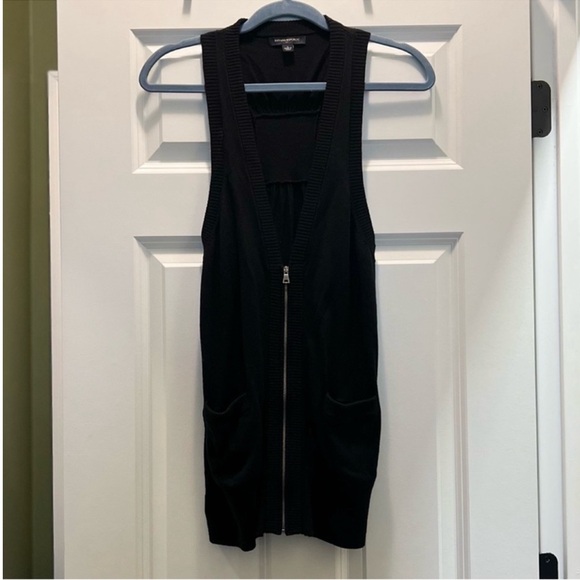 3/$19 Banana Republic sleeveless zip up tank top blouse cardigan vest tunic - Picture 5 of 14